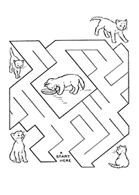 easy mazes for kids - worksheet 25