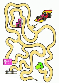 easy mazes for kids - worksheet 41