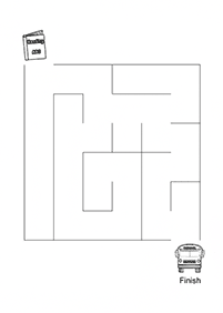 easy mazes for kids - worksheet 61