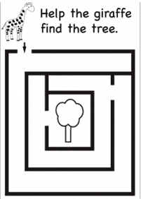 easy mazes for kids - worksheet 73