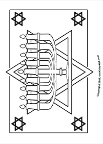 דפי צביעה לחנוכה להדפסה - עמוד 53