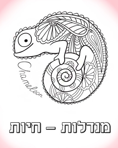 דפי צביעה מנדלות - חיות