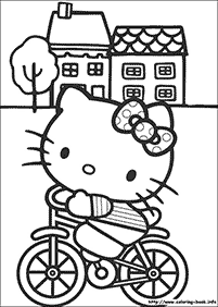 לדף צביעה הלו קיטי - 1