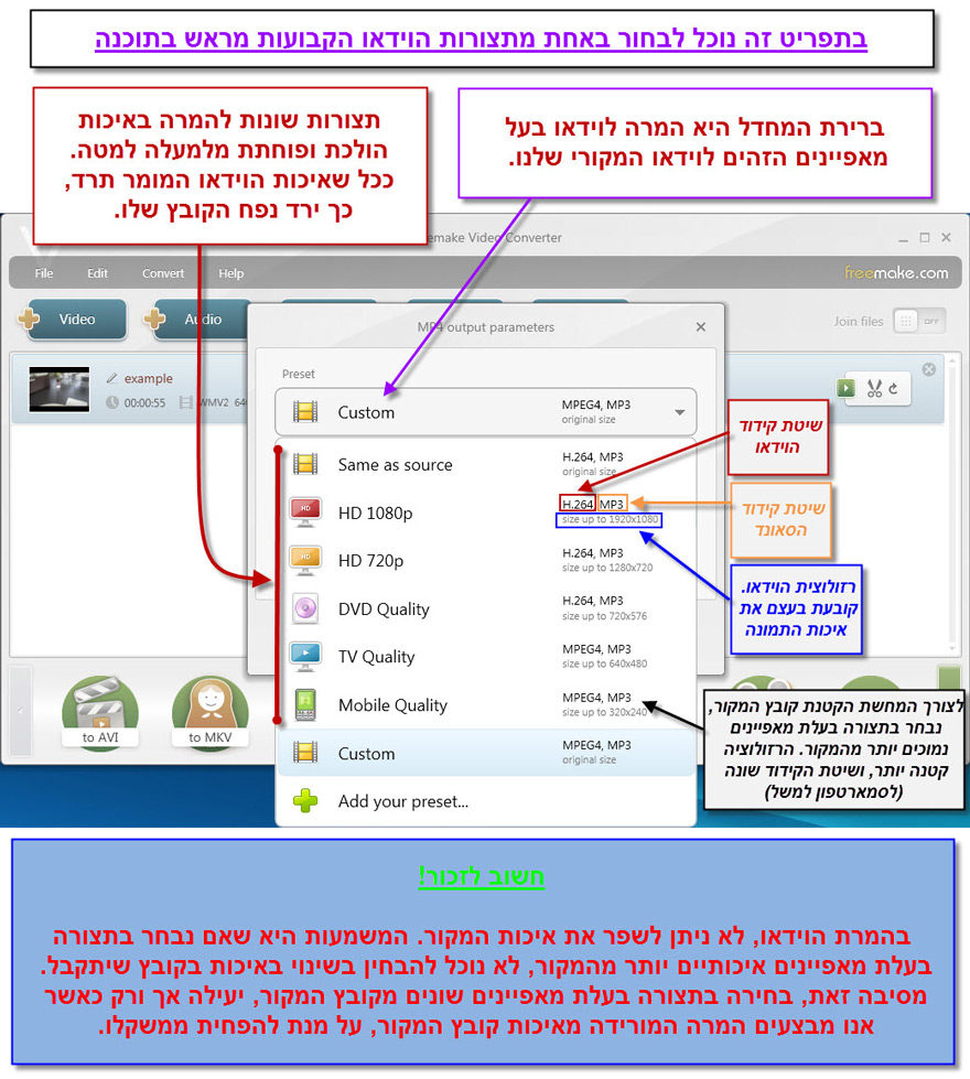 מדריך המרת קבצי וידאו עם Freemake Video Converter - 8