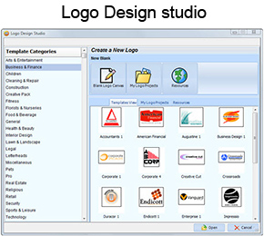 תמונת מסך תוכנת עיצוב לוגו - Logo Design Studio