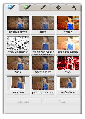 מדריך פיקסה אפקטים  Picasa Effects 4