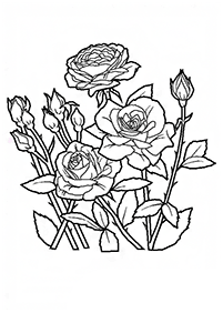 flower coloring pages - page 11