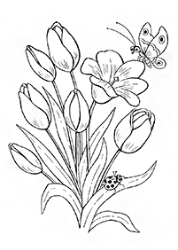 flower coloring pages - page 15