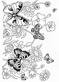 flower coloring pages - page 39