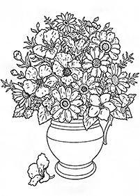 flower coloring pages - page 51