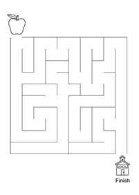 easy mazes for kids - worksheet 65