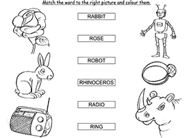 מילים באנגלית למתחילים - דפי עבודה - דף מס. 70
