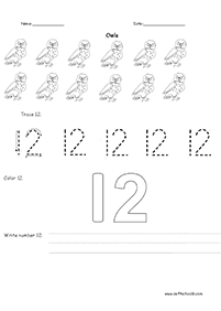 דפי עבודה מספרים - מספרים מעל 10 - דף מס. 2