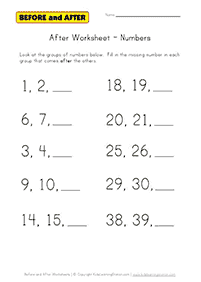 דפי עבודה מספרים - מספרים מעל 10 - דף מס. 15