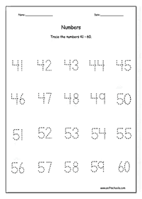 דפי עבודה מספרים - מספרים מעל 10 - דף מס. 20