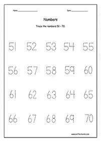 דפי עבודה מספרים - מספרים מעל 10 - דף מס. 21