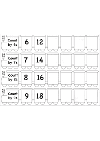 השלמת מספרים חסרים - דפי עבודה בחשבון - דף מס. 78