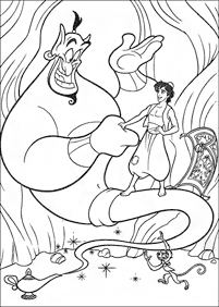 דפי צביעה אלאדין - דף 22