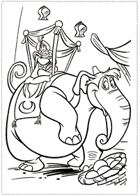 דפי צביעה אלאדין - דף 3