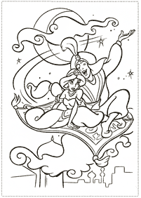 דפי צביעה אלאדין - דף 35