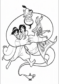 דפי צביעה אלאדין - דף 54