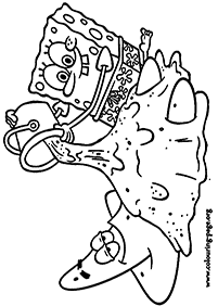 דף צביעה בוב ספוג - 18