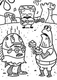 דף צביעה בוב ספוג - 48