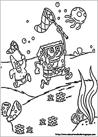 דף צביעה בוב ספוג - 5