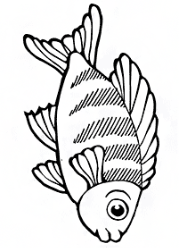 דפי צביעה דגים - דף מס. 3