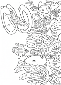 דפי צביעה דגים - דף מס. 36