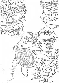 דפי צביעה דגים - דף מס. 48