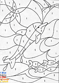 דפי צביעה דגים - דף מס. 58