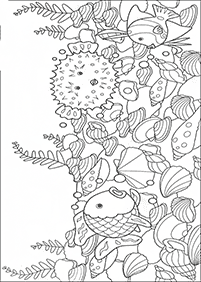 דפי צביעה דגים - דף מס. 68