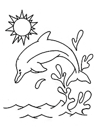 דפי צביעה דולפין - דף מס. 27