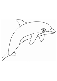 דפי צביעה דולפין - דף מס. 7