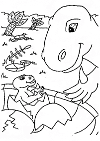 דפי צביעה דינוזאורים - דף מס. 34