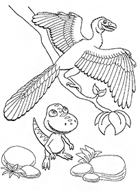 דפי צביעה דינוזאורים - דף מס. 58