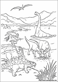 דפי צביעה דינוזאורים - דף מס. 60