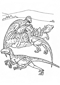 דפי צביעה דינוזאורים - דף מס. 63