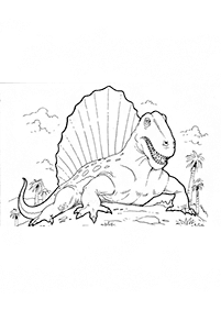 דפי צביעה דינוזאורים - דף מס. 67