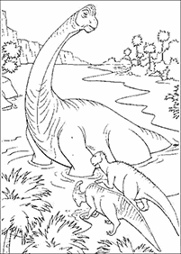 דפי צביעה דינוזאורים - דף מס. 68