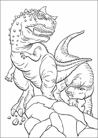 דפי צביעה דינוזאורים - דף מס. 72