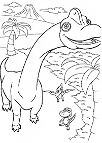 דפי צביעה דינוזאורים - דף מס. 74