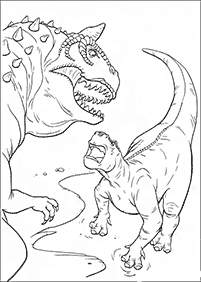 דפי צביעה דינוזאורים - דף מס. 76