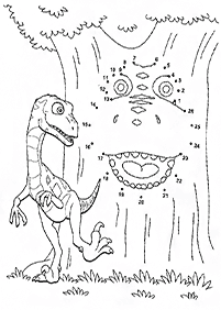 דפי צביעה דינוזאורים - דף מס. 78