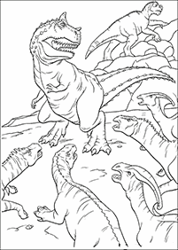 דפי צביעה דינוזאורים - דף מס. 80