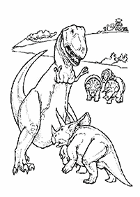 דפי צביעה דינוזאורים - דף מס. 96