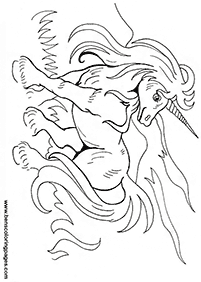 דפי צביעה של חד קרן - דף מס. 53