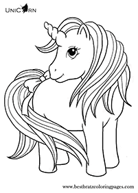 דפי צביעה של חד קרן - דף מס. 81