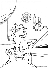 דפי צביעה של חתולים להדפסה - דף מספר 20
